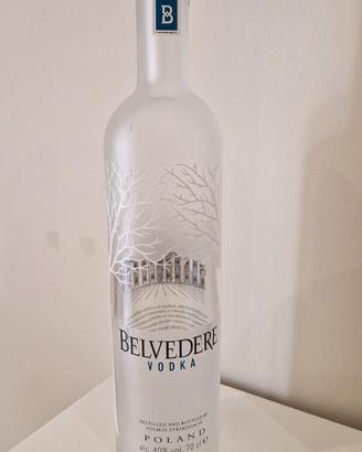 bottiglia vuota gin Belvedere