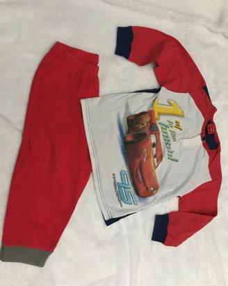 Pigiami bambino 4 - 5/6 - 8/10 in cotone e pile