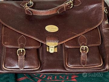 cartella in pelle pieno fiore