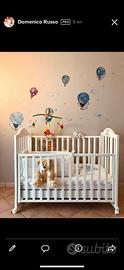 Lettino bambini con sbarre