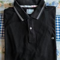 Polo nera uomo Champion