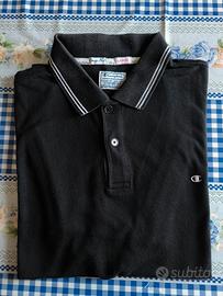 Polo nera uomo Champion