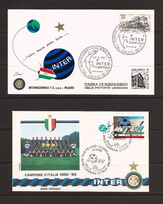 Buste e cartoline filateliche con annulli Inter