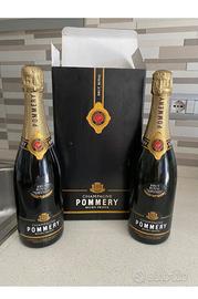 2 bottiglie pommery. scatola originale