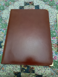 Porta blocco notes in pelle