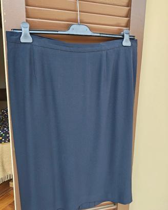 Gonna blu navy elegante donna – linea dritta