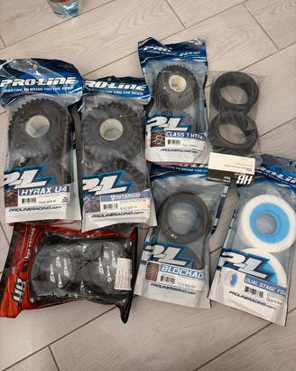Modellismo RC: Lotto Gomme e Spugne Pro-Line/HB