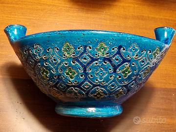 Vaso 4/8 Rimini Blu di Aldo Londi -Bitossi anni 60