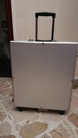 Custodia porta CD in Alluminio portatile con ruote