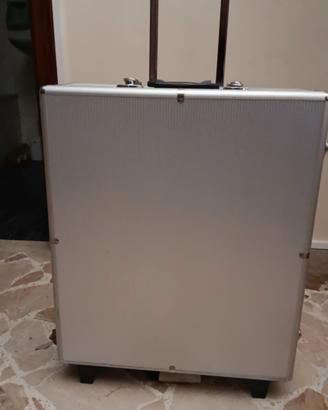 Custodia porta CD in Alluminio portatile con ruote