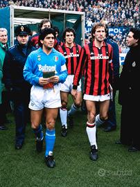 Fotografia Milan Napoli 1987-88 Maradona e Baresi 