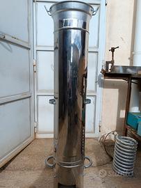 caldarroste artigianale in acciaio inox 