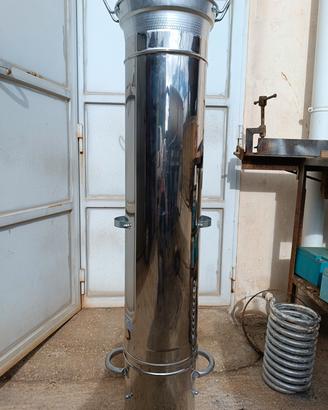 caldarroste artigianale in acciaio inox 