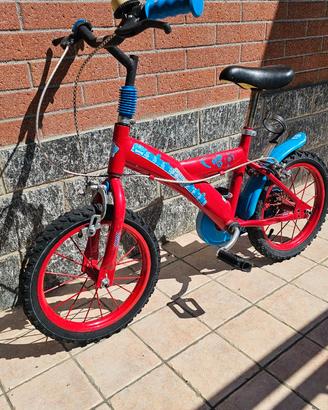 Bicicletta per bambino rossa 14"