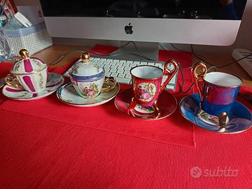 Set di 4 tazzine Adamo Gold Collection