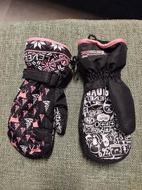 Guanti da sci ragazza e occhiali