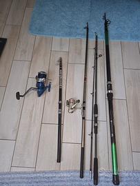 canne pesca varie e mulinello shimano 8000