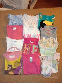 Maglie maniche corte bimba 4 anni