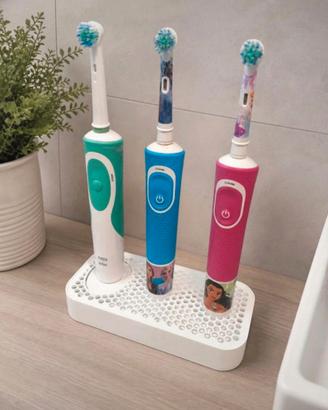Supporto 3 Posti Spazzolini 