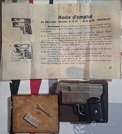 Accendino antico pistola -SET COMPLETO