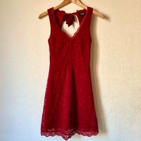 Vestito pizzo rosso Jennyfer