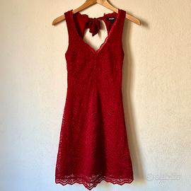 Vestito pizzo rosso Jennyfer