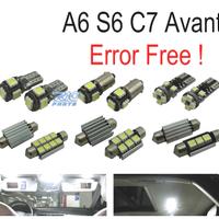 KIT 17 LAMPADE LED INTERNE PER AUDI A A6 S6 RS6 C7