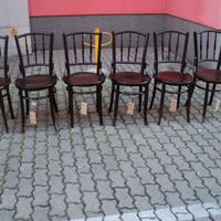 Set di sei sedie thonet depoca