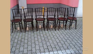 Set di sei sedie thonet depoca