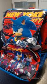 Zaino Scuola NUOVO Sonic Prime Ufficiale - Rilievo
