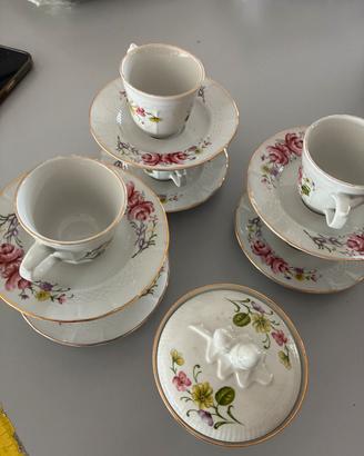 Set 6pz caffe profilo oro