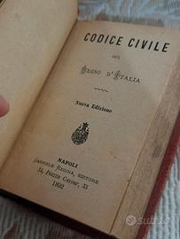 Codice Civile Regno d’Italia 1892 originale antico