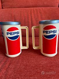 2 bicchieri pubblicitari Pepsi cola