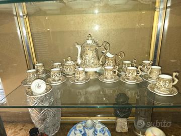Servizio caffè porcellana capodimonte vibtage