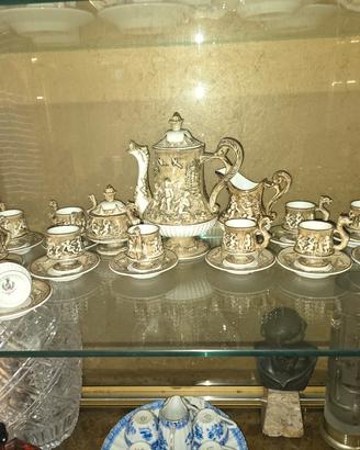 Servizio caffè porcellana capodimonte vibtage