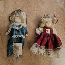 Coppia bamboline porcellana 