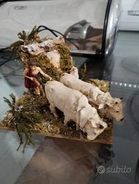 personaggi presepe in movimento