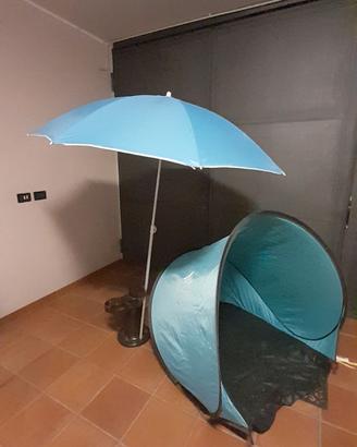 Ombrellone e tendina da spiaggia