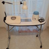 Tavolo Pieghevole per onicotecnica