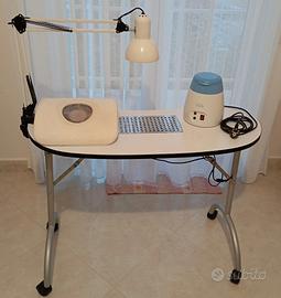 Tavolo Pieghevole per onicotecnica