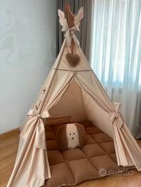 Tenda Teepee per Bambini Fatta a Mano