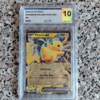 Pokemon Pikachu ex holo 063/193 gradata 10