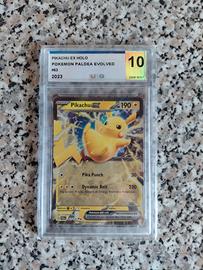 Pokemon Pikachu ex holo 063/193 gradata 10