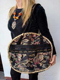 Borsa jaquard tonda