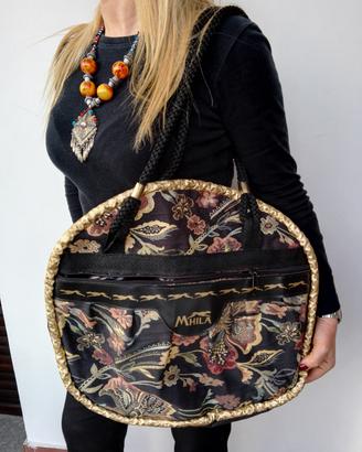 Borsa jaquard tonda