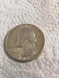 Quarto dollaro argento USA