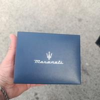 scatola Maserati per orologi in pelle nuova comple