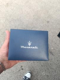 scatola Maserati per orologi in pelle nuova comple