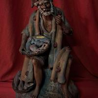 scultura siciliana in terracotta policroma 