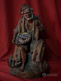 scultura siciliana in terracotta policroma 